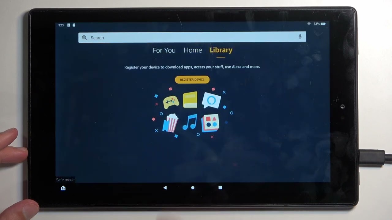 Как открыть и выйти из безопасного режима на Amazon Fire HD 10?