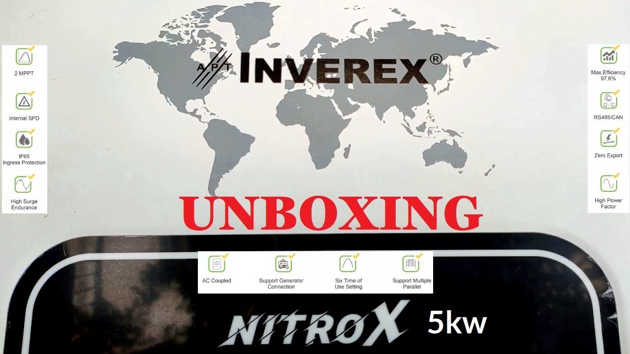 First Unboxing of Latest Inverex #Nitrox 5kw Hybrid #Solar Inverter | Complete Technical Details