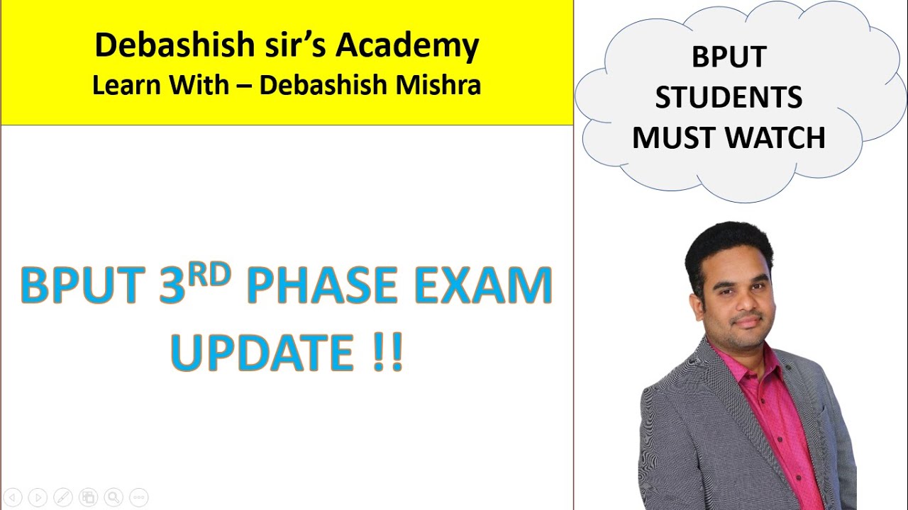 BPUT EXAM UPDATE FOR 3RD SEM & 1ST SEM.