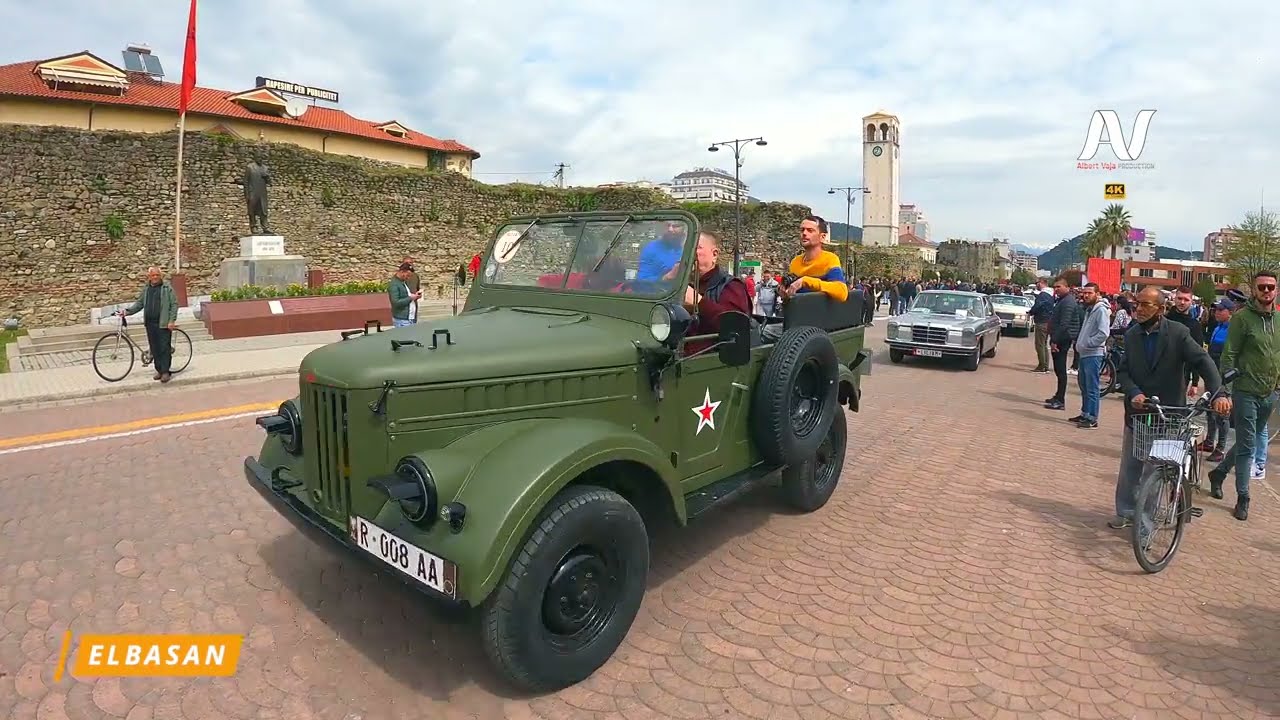 ELBASAN, ALBANIA - RETRO ALBANIA - Makinat Legjendare në Elbasan 🏎️ 🚓 🚋