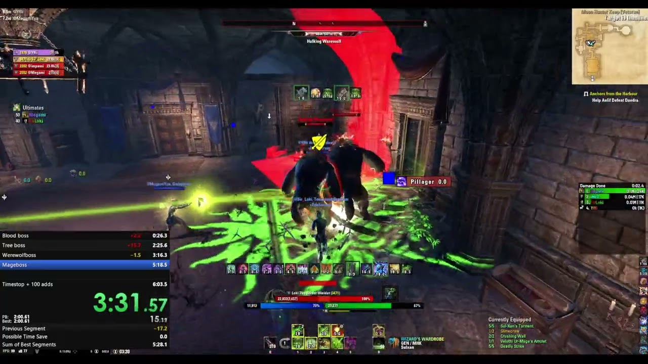 ESO - Moon Hunter Keep Trifecta Former World Record 5.44 - WM Arcanist PoV