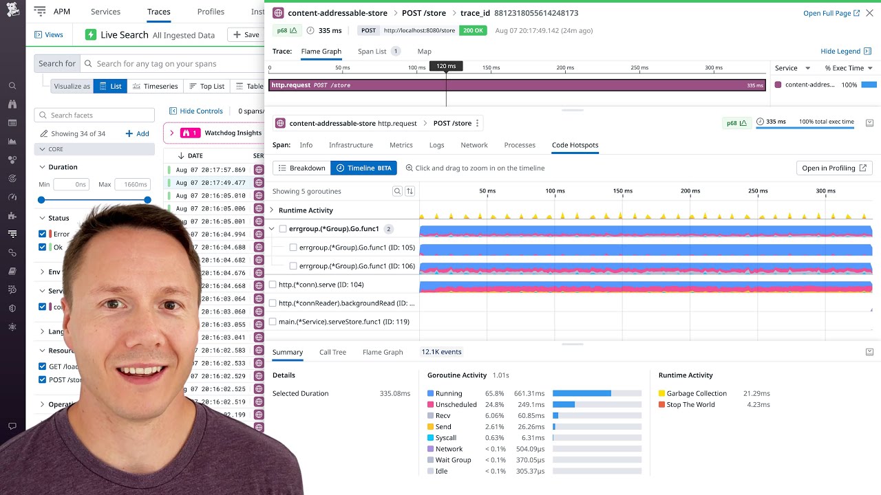 Optimizing Go Request Latency with Datadog's Profiling Timeline