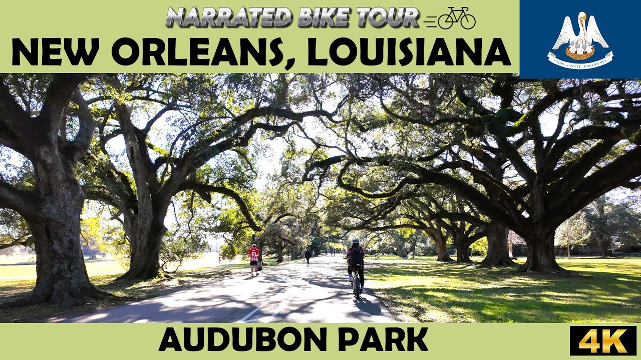 🚴 Парк Одюбон, Новый Орлеан, Луизиана 🚴 Велопробег на 4 км
