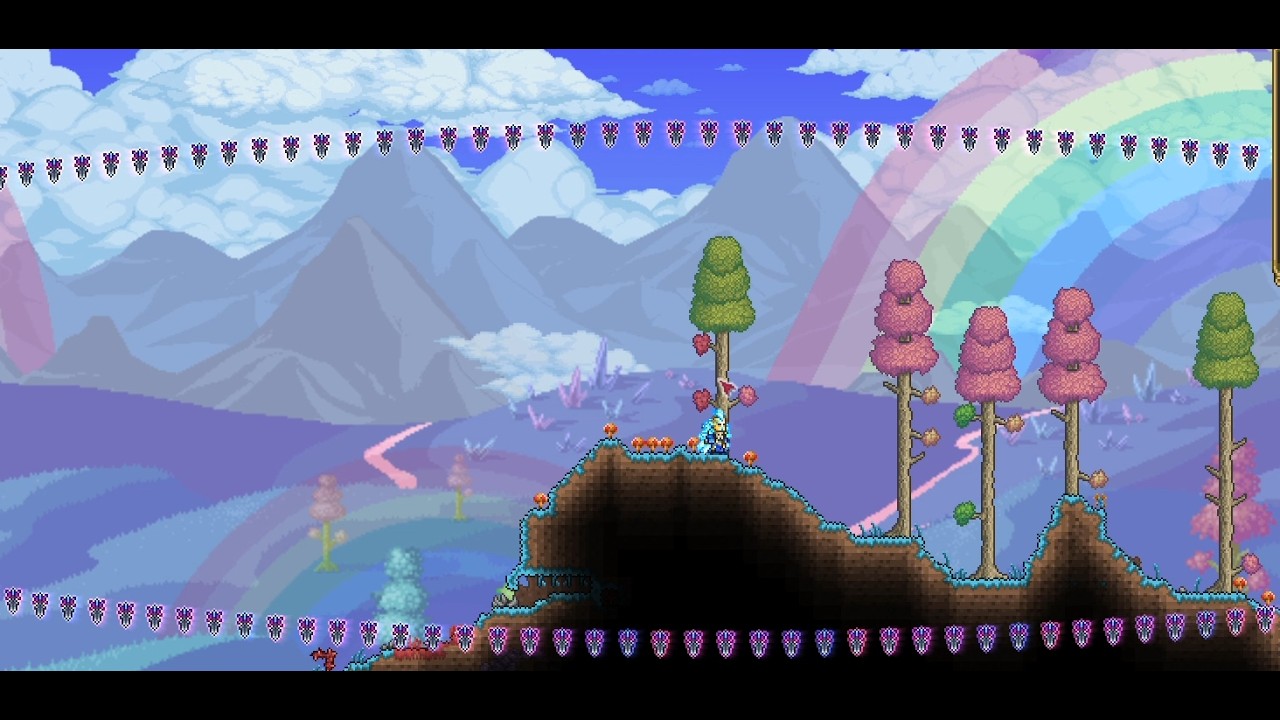 blade stuff vs all bosses in terraria master mode