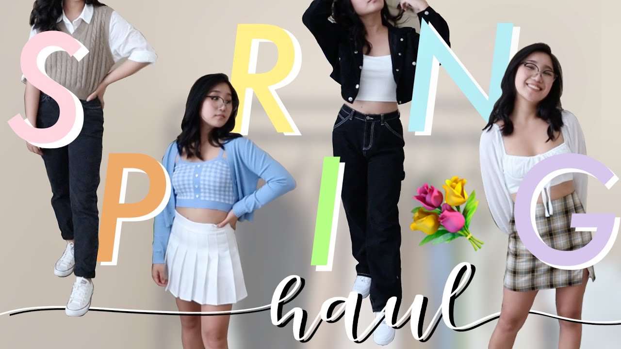 HUGE spring & summer try on haul | princess polly, yesstyle, dossier, & more! (trendy & affordable!)