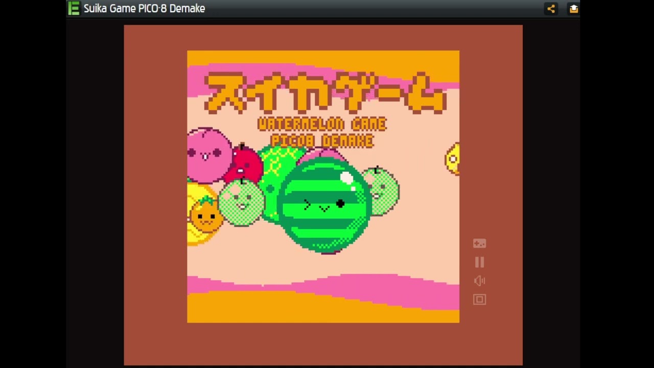 Mom come pick me up I'm scared of these fruit | Suika Game PICO 8 Demake