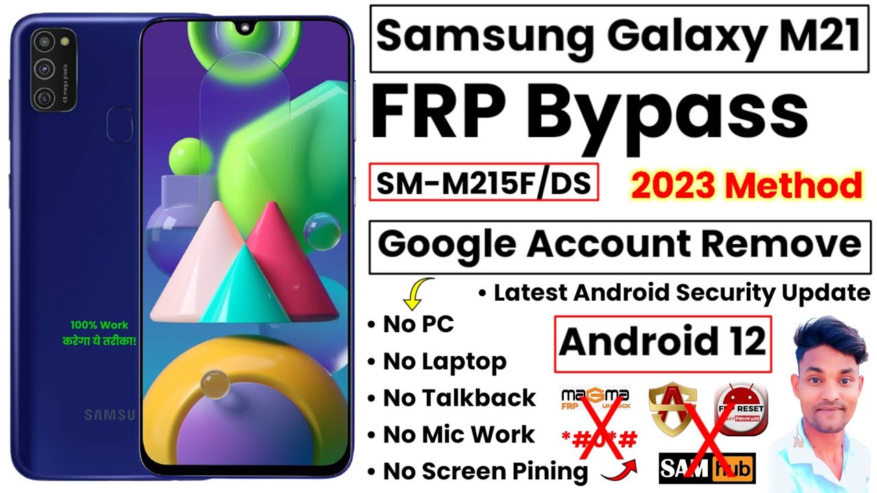 Samsung M21 FRP Bypass Android 12 Without PC | SM M215F/DS FRP Bypass | M21 FRP Bypass Without PC