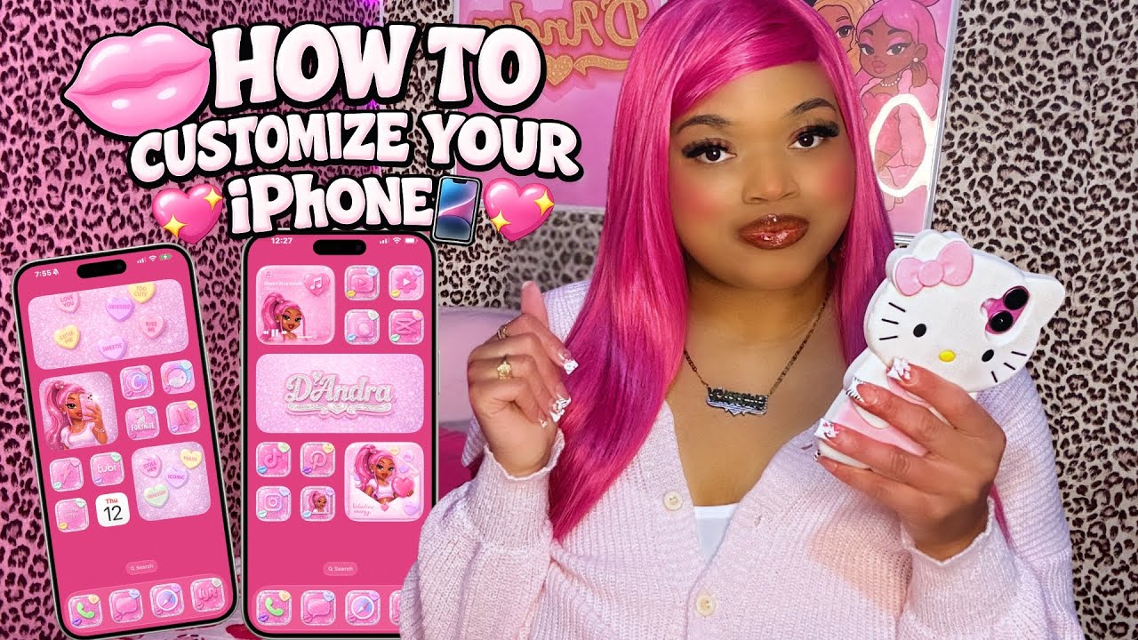 Valentine iPhone Setup 💘 | I Turned My iPhone Into a Pink Valentine Dream