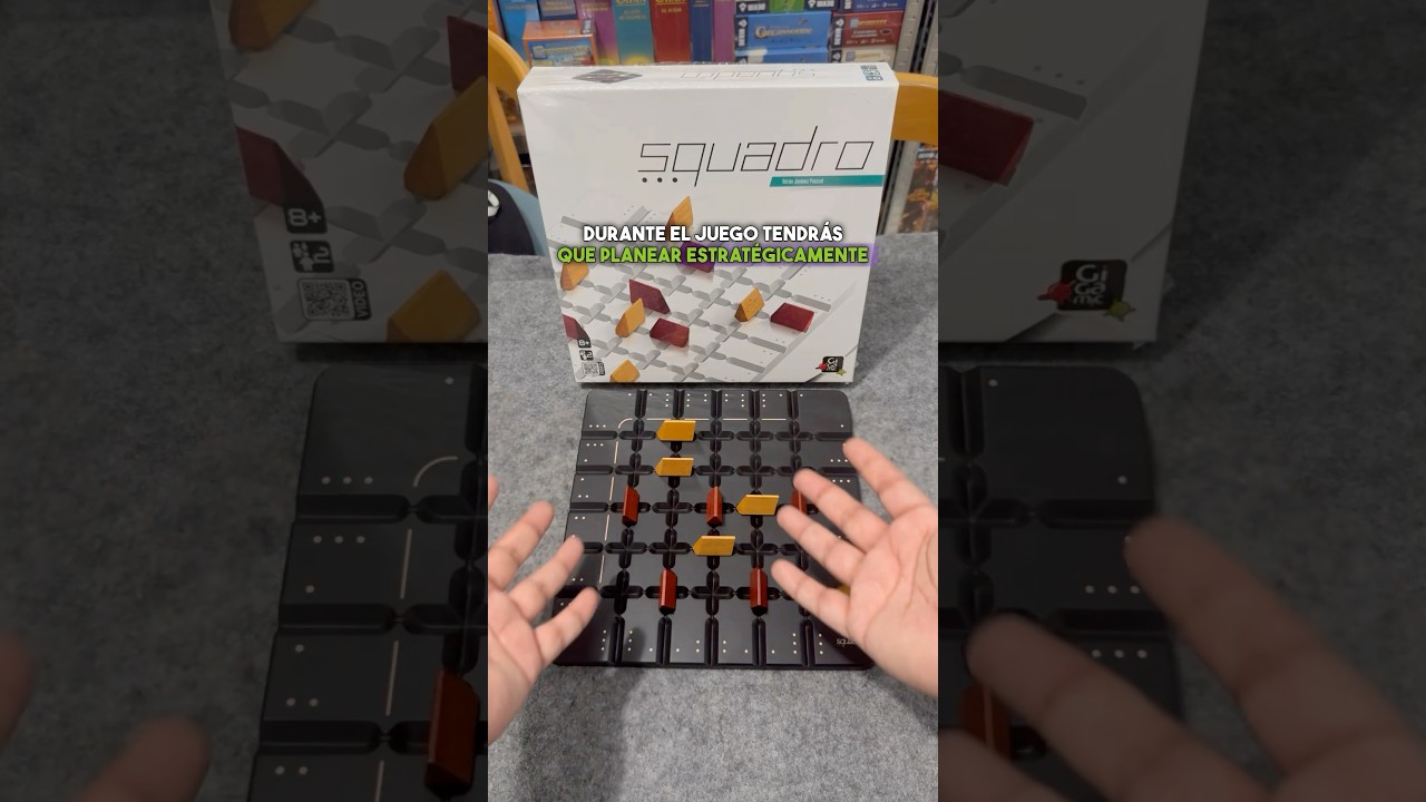 Asi se juega Squadro! Estrategia abstracta de dos jugadores #juegosdemesa #boardgames #fun #shorts