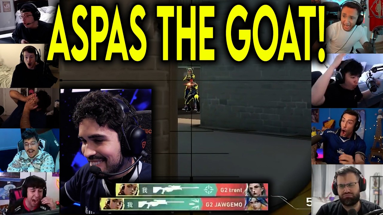 Valorant Streamers React To MIBR Aspas CRAZY OP 4k Against G2 In VCT