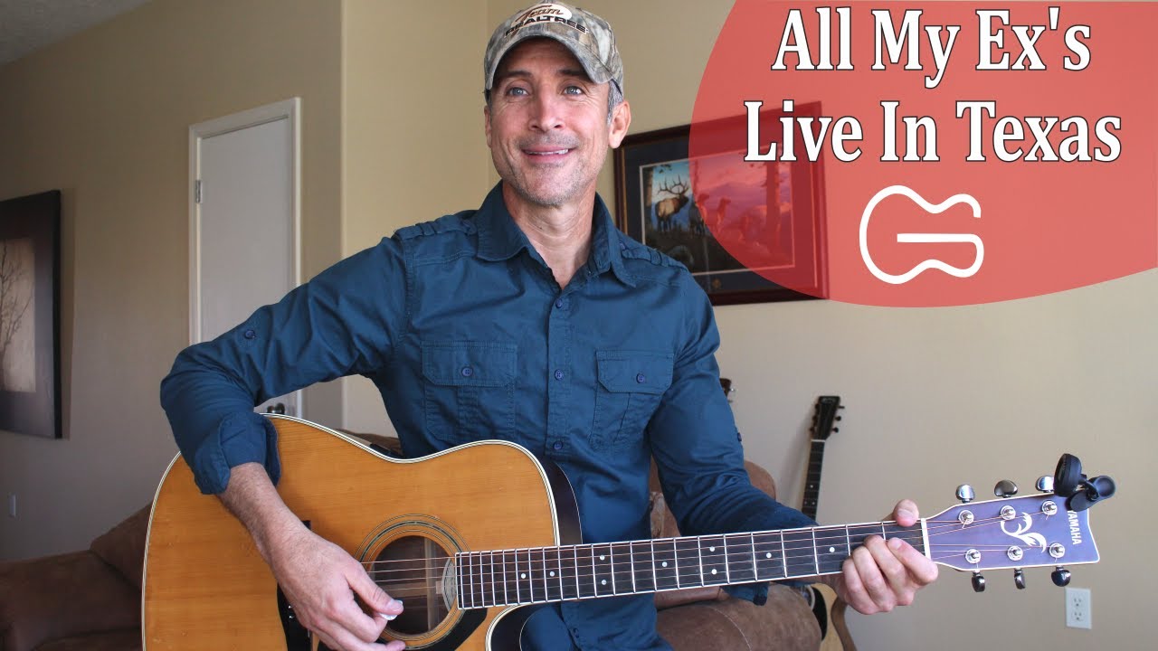 All My Ex's Live In Texas - George Strait - Guitar Lesson