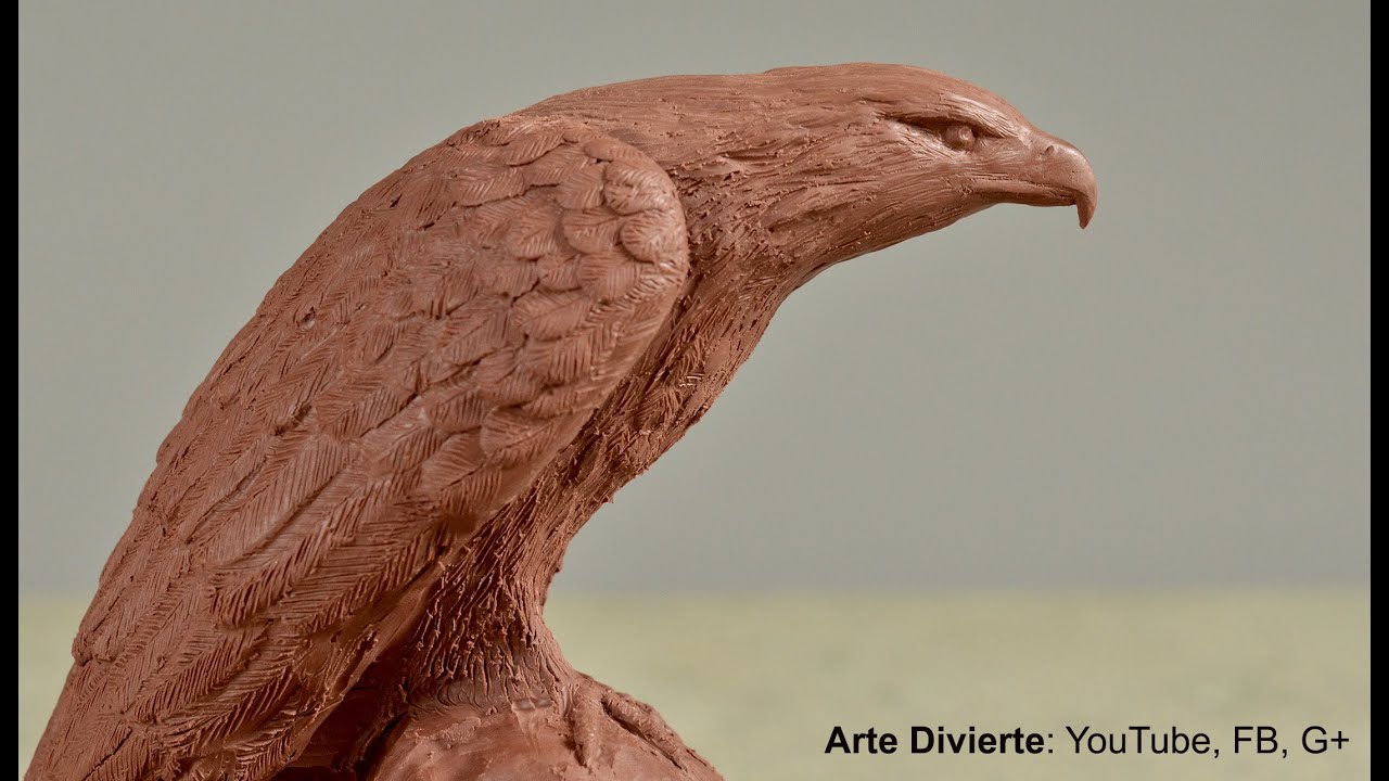 Cómo esculpir y moldear un águila en plastilina - Arte Divierte.