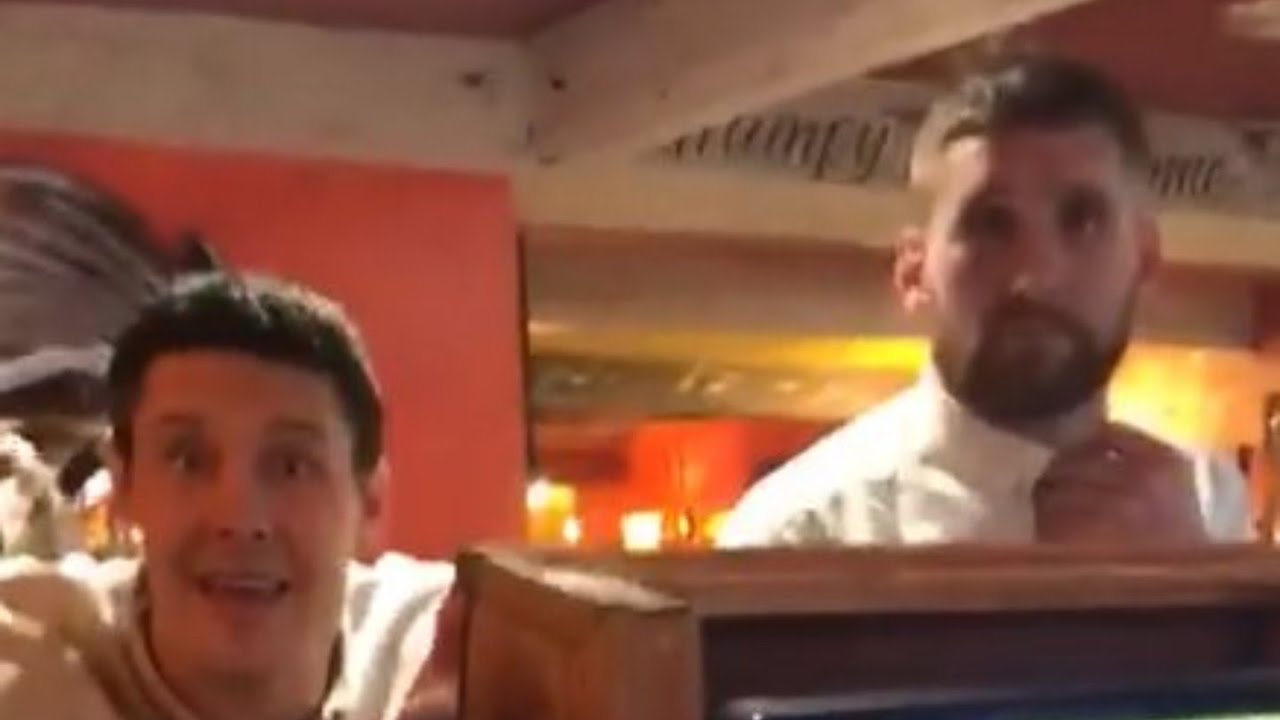 Sam and Joel Tomkins wigan warriors Rugby players drunk, abusive and swearing to staff in a pub