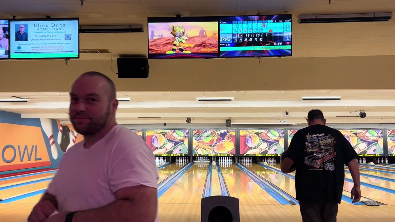 Bowling For Money - Episode 3: Matt v Jeff v Arms - First To 2 Wins For $20 Each