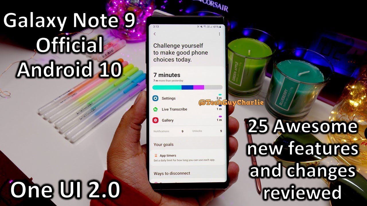 Galaxy Note 9 Official Android 10 update 25 NEW awesome features and changes One UI 2.0