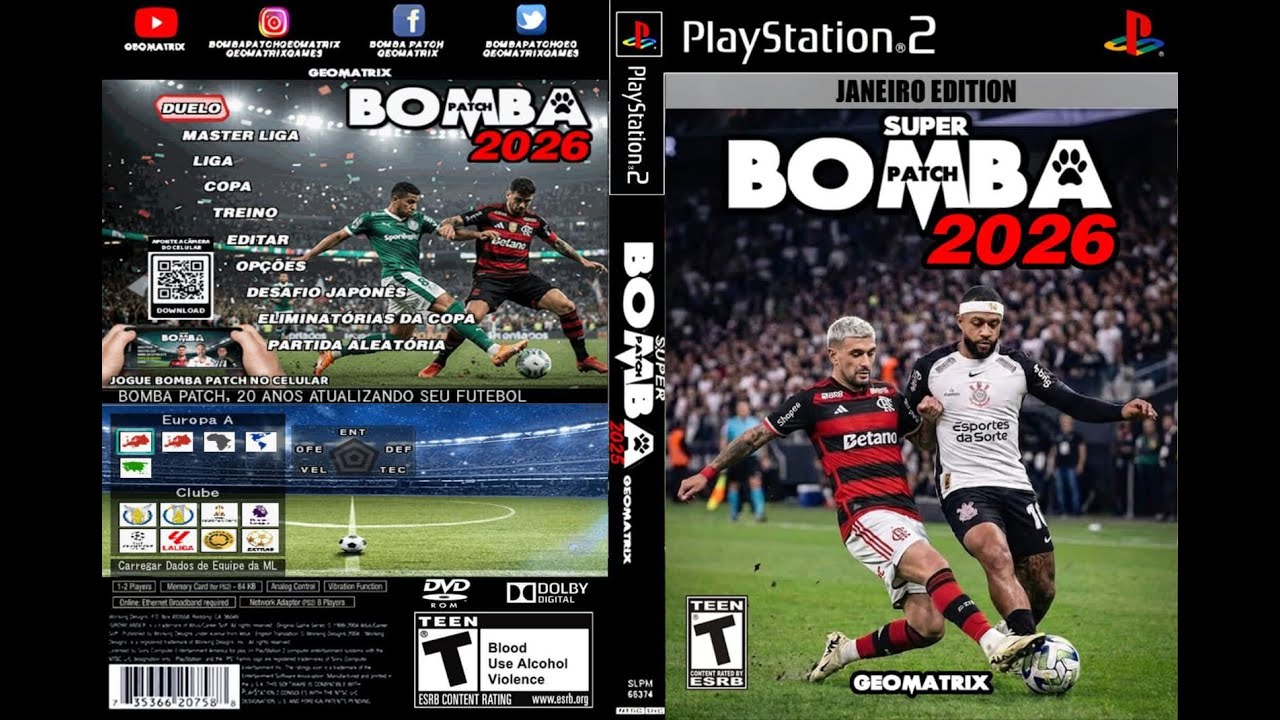 🔥 Super Bomba Patch 2026 PS2 (by Geomatrix) JANEIRO EDITION | OPL