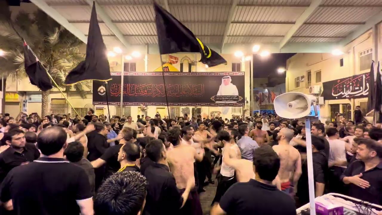 موكب عزاء مأتم بن رجب المنامة البحرين الباكستانية 7/8/2022 azadari 