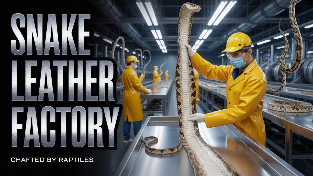 Inside the Snake-Leather Factory: From Snake Skin to Luxury Products (Full Process)