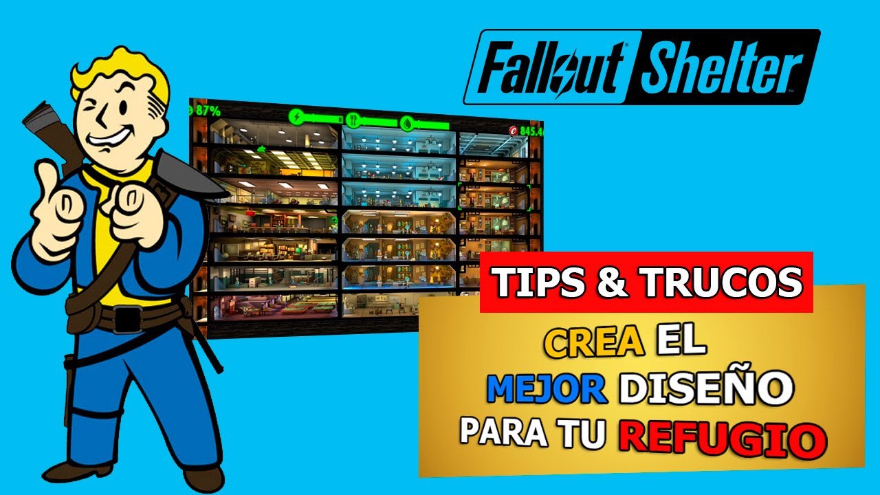 Fallout Shelter | Tips y Trucos | EL MEJOR DISEÑO para tu refugio