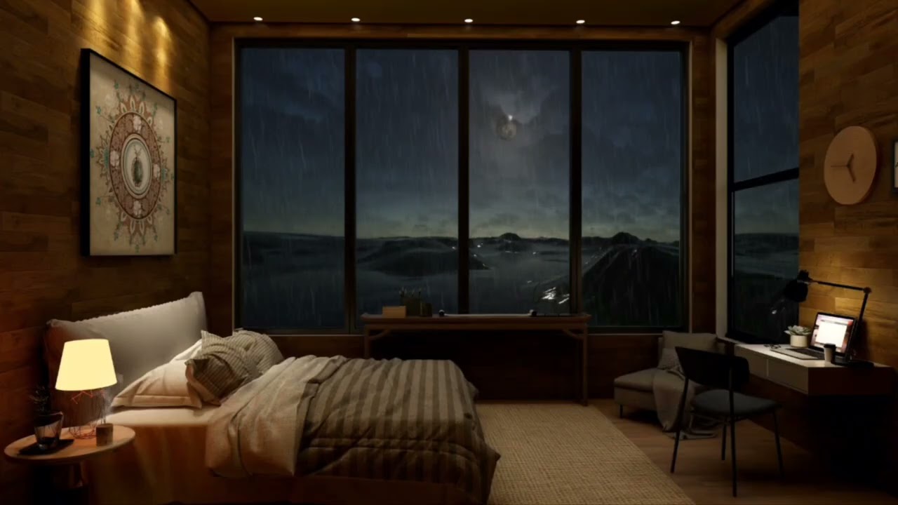 Midnight Rain Therapy | Window Sill Serenity & Tingles ASMR 