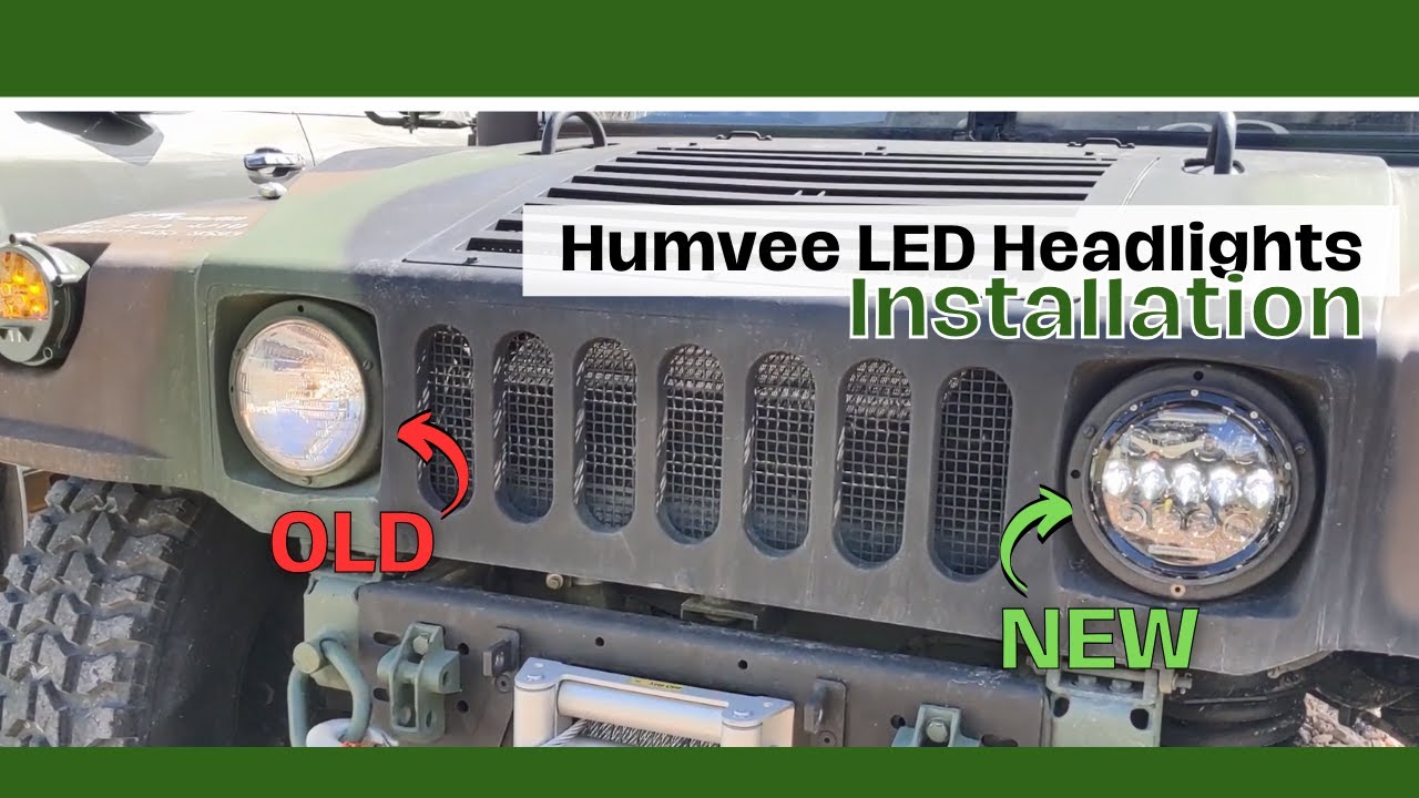 Installing NEW LED Headlights on My Humvee