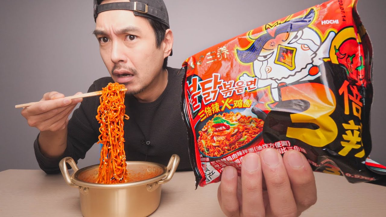 First time trying 3X Fire Noodles!
