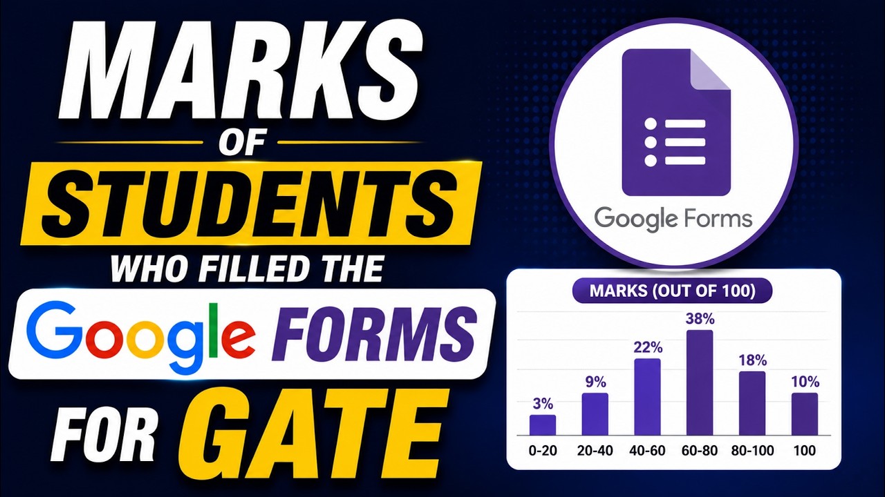 Marks of Students Who Filled the Google Forms for GATE  || Mathstats @8810409392
