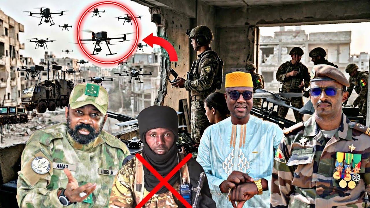Urgent GAO les Forces Armées Maliennes ont neutralisé plus d’une dizaine de drones kamikazes lancés😭