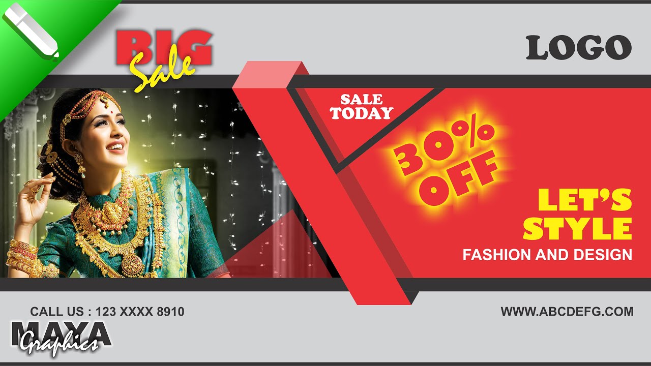 How to Design a Banner in Coreldraw | Flex Banner Design in Coreldraw | Board design in Coreldraw