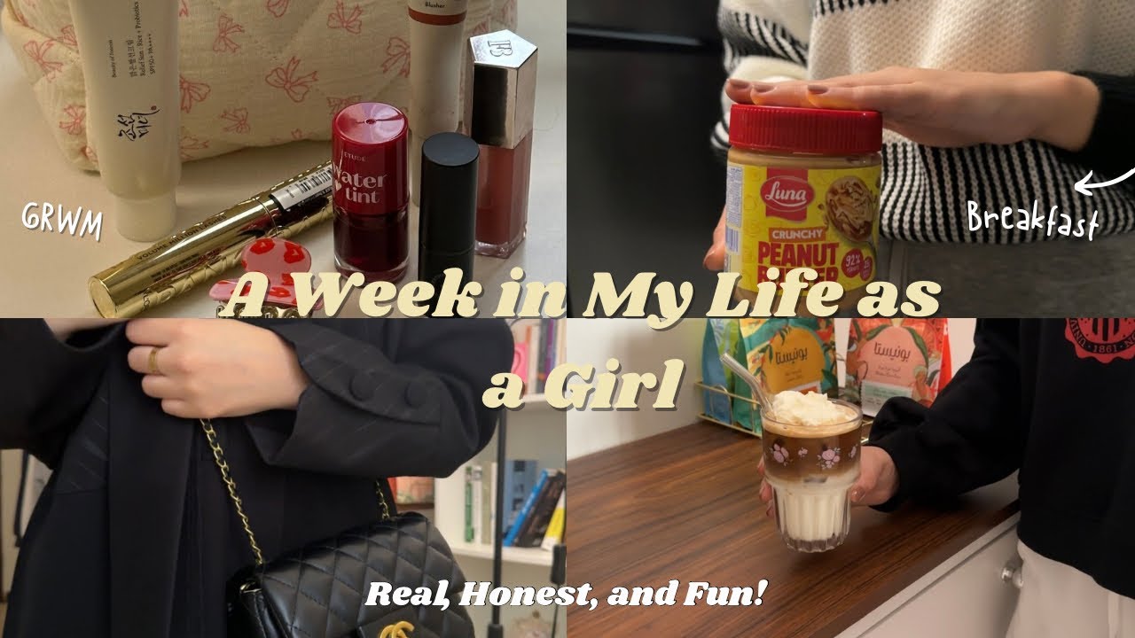 فلوق اسبوعي كامل مع الدوام ∘ روتيني الصباحي |	What a Week Looks Like in a Girl’s Life🧸⛅️💌