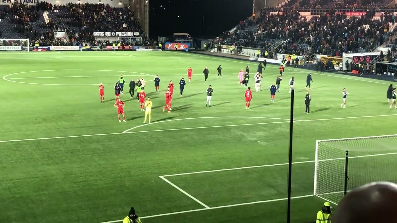 Toxic atmosphere at full time as Aberdeen fans turn on Jimmy Thelin. Falkirk 1-0 Aberdeen. 03/01/26