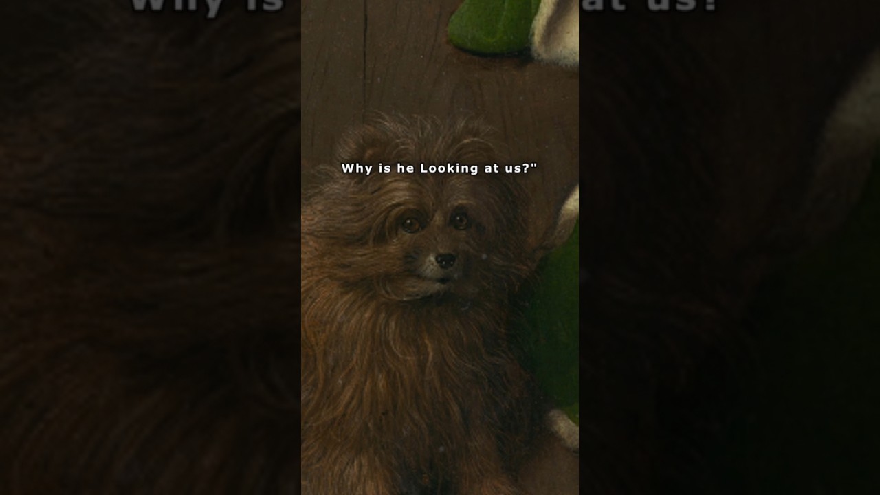 Every object in Arnolfini Potrait tells a secret #art #arthistory #painting