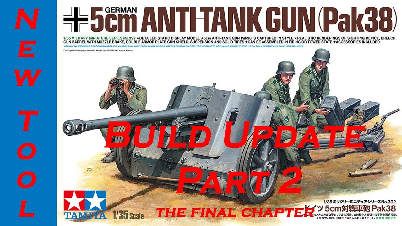 Tamiya Pak 38, часть 2 — Урок по созданию эффекта масляного старения и обзор сборки.