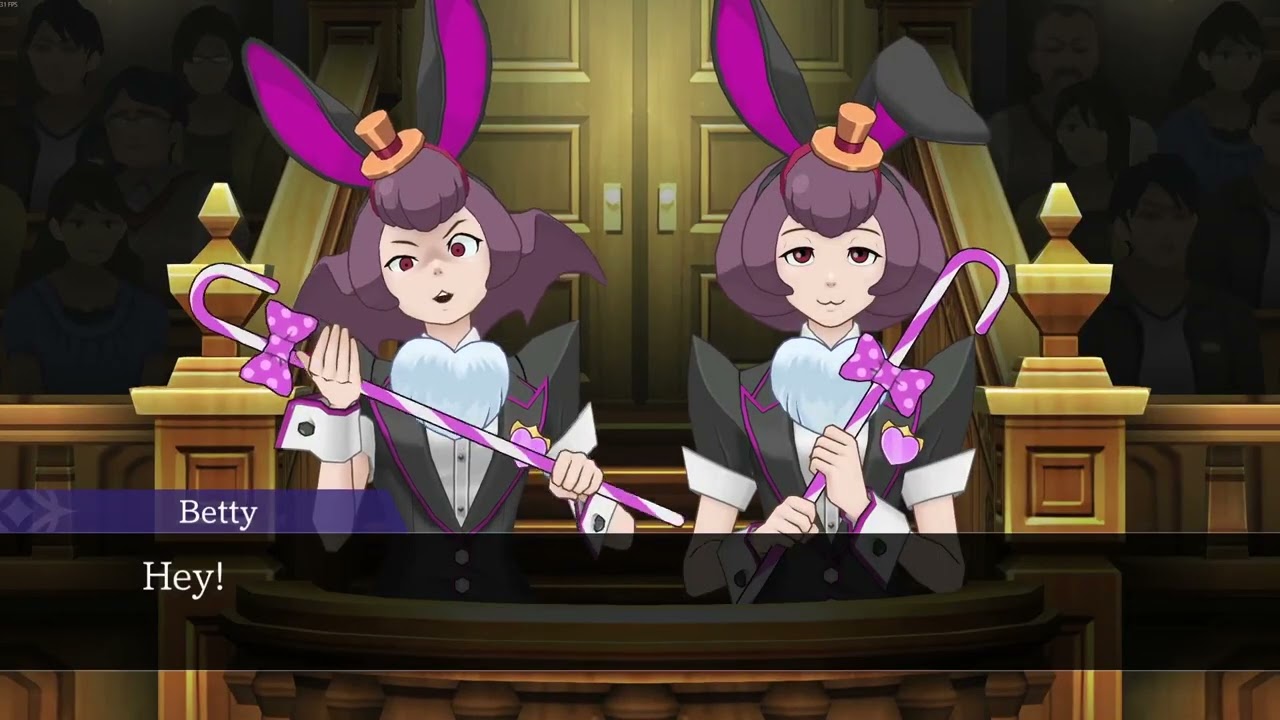 Betty de Famme Descent and split [Apollo Justice: Ace Attorney Trilogy]