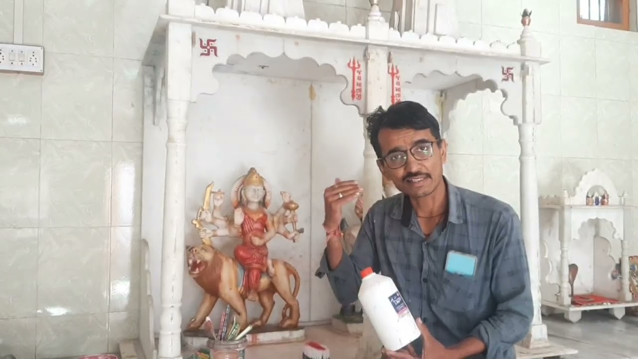 Marble ki Murti purana paint kaise saaf Karen