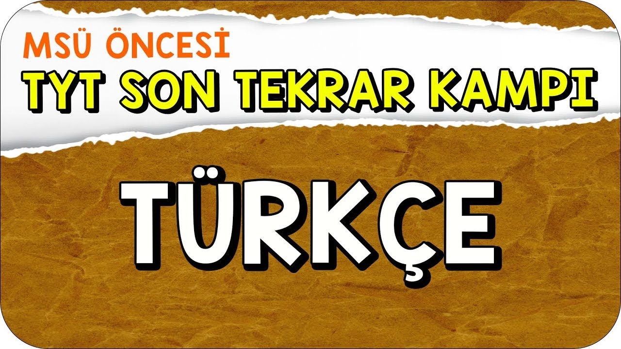 2 Saatte TYT Türkçe Full Tekrar | MSÜ Son Tekrar Kampı #kamp2023