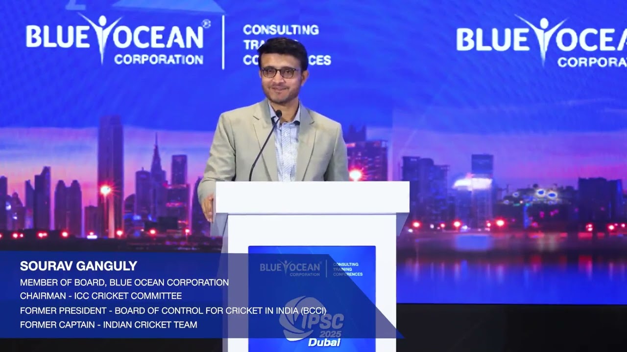 Sourav Ganguly at IPSC Dubai 2025 by Blue Ocean Corporation