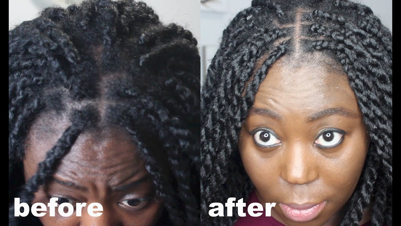 How to retouch/refresh Old Frizzy Twists or Braids.
