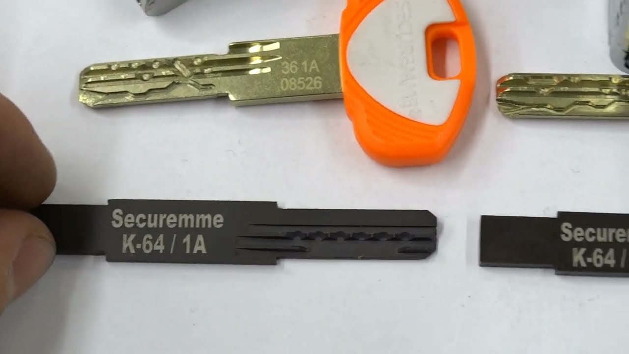 Отмычка для вскрытия замков Securemme K64 (Италия) профиль 1A. сайт: https://medvejatnik.kiev.ua
