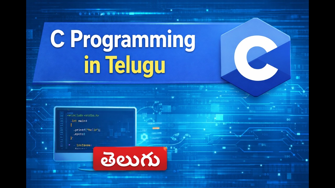 1 C language Intro in Telugu