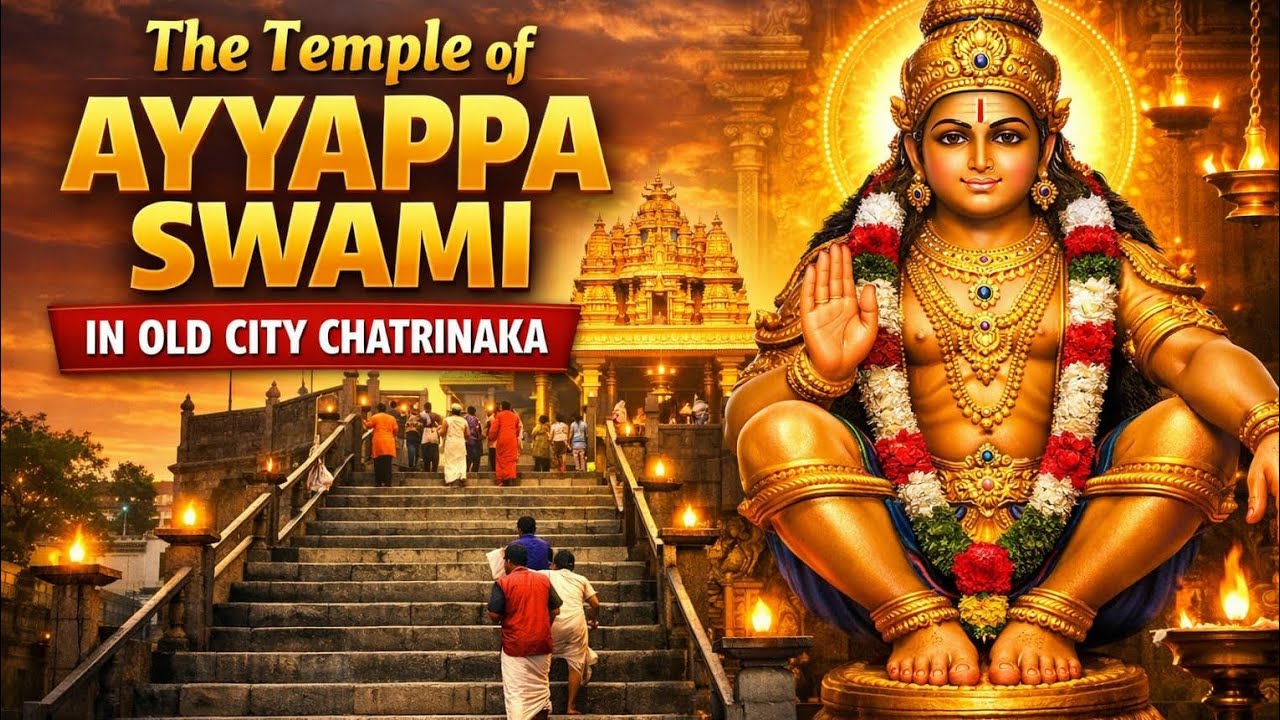 The temple of ayyappa swami temple in old city😇💖🛐🕉🛐🕉