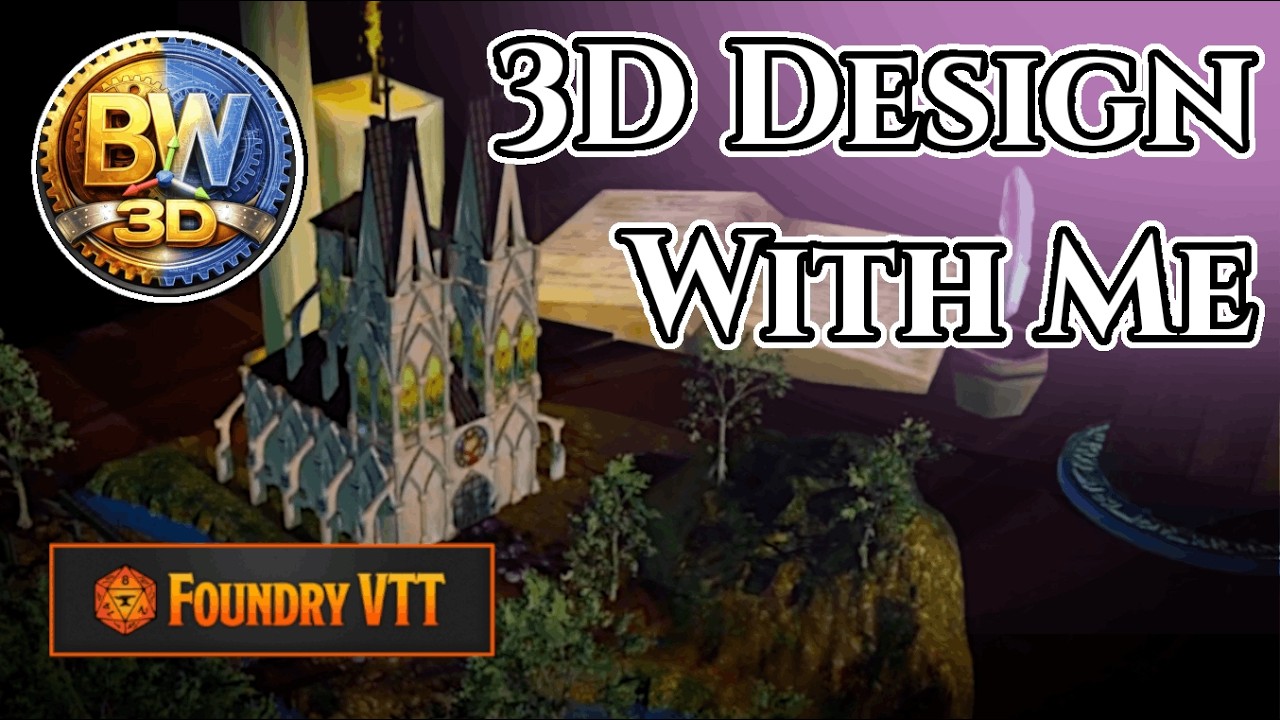 Быстрая 3D-постройка - Храм Латандера | Создавайте вместе со мной #FoundryVTT #3D #TTRPG