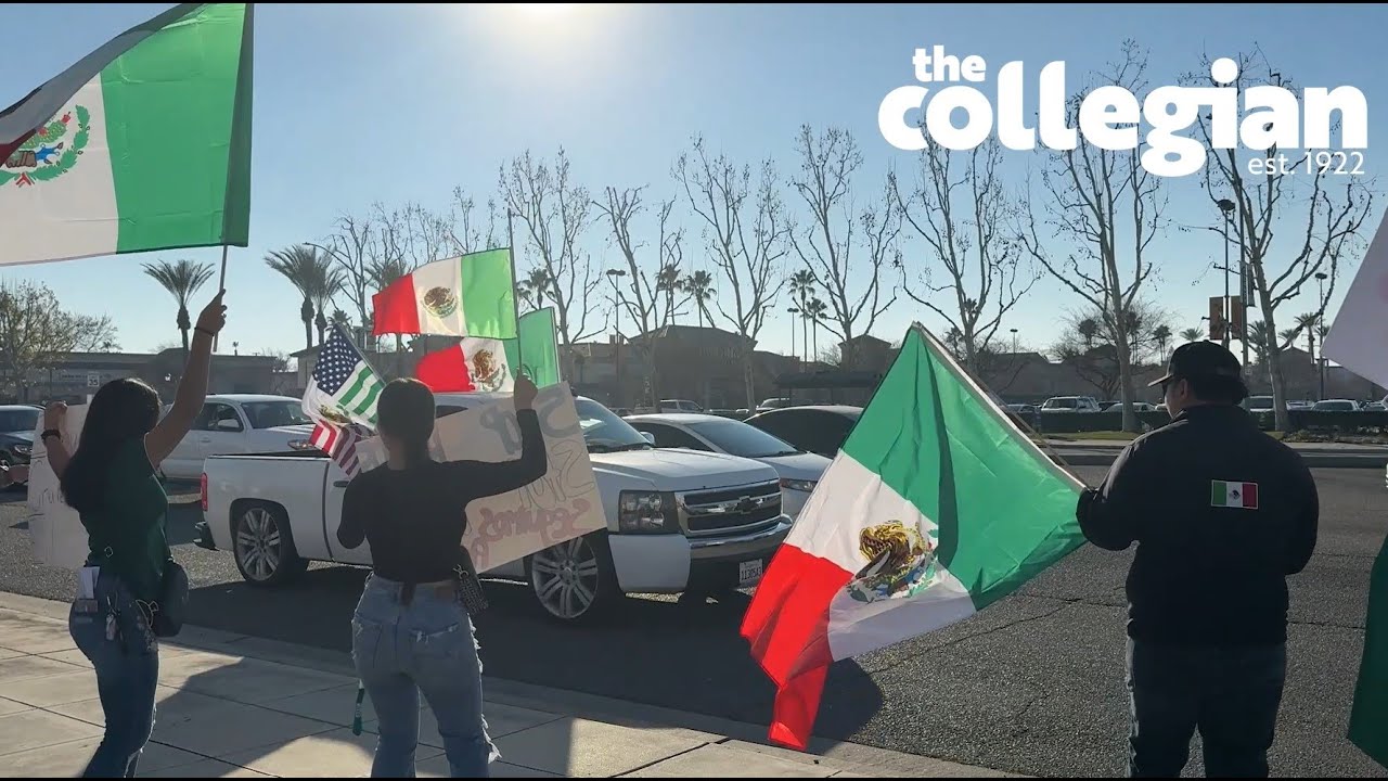 Fresno immigration rights protest on Jan. 20