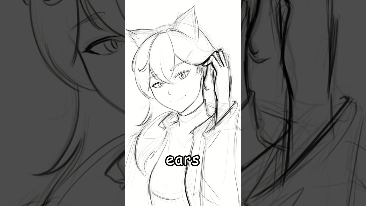 I wish more artist draw cat girls this way (OC redraw) #digitalart #art