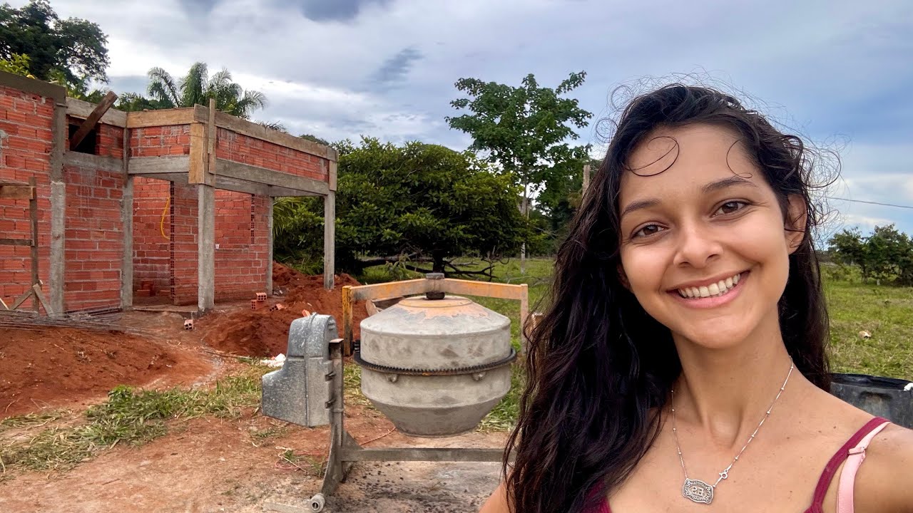 Atualização das obras aqui na roça/Vlog do dia 