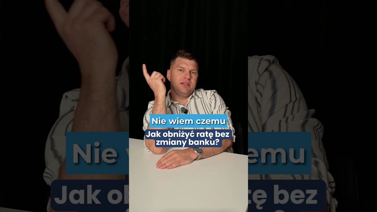 Jak obniżyć stawkę bez zmiany banku? #twojeprawa #bank #rynek #bankowość #kredyt #praca