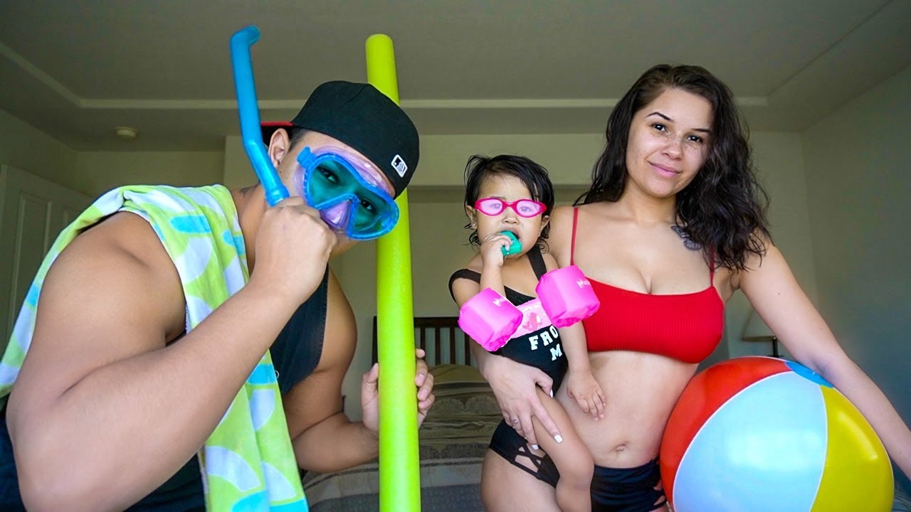 BABY KAMILA LEARNS HOW TO SWIM!!!