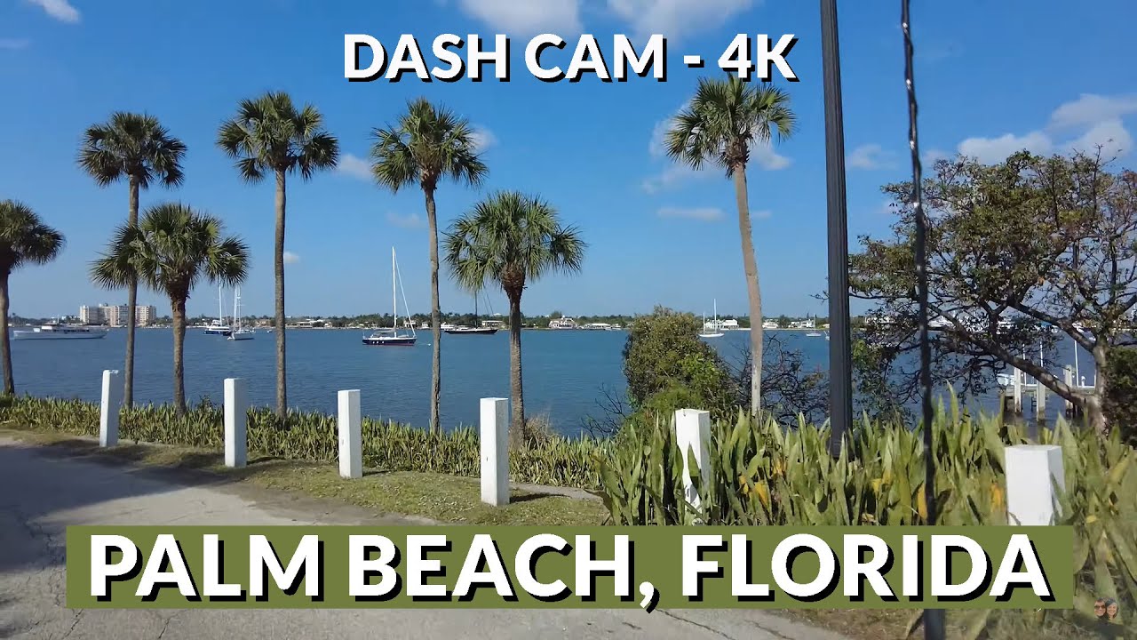 🚗 Scenic Drive Through Palm Beach, Florida in 4K - Ocean Views & Luxury Streets! 🌴☀️