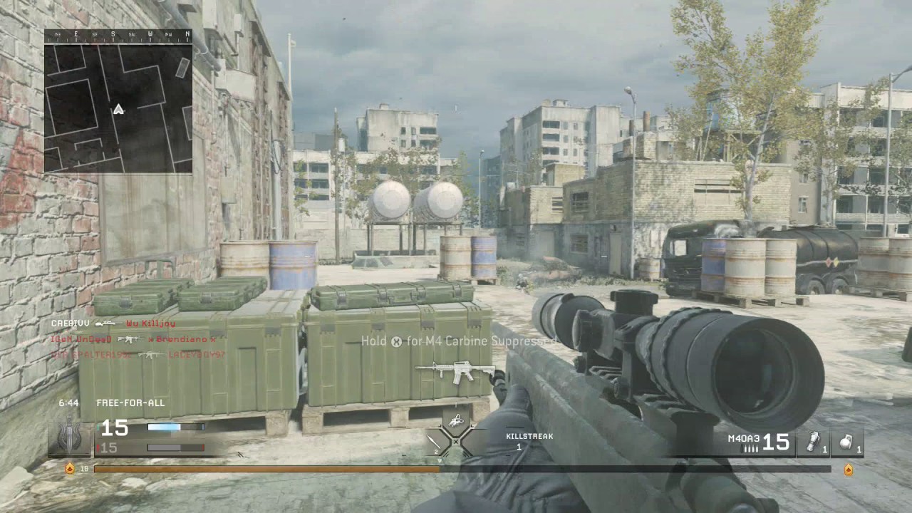 COD 4 Modern Warfare Remastered Online FFA Sniper Quickscoping Gameplay