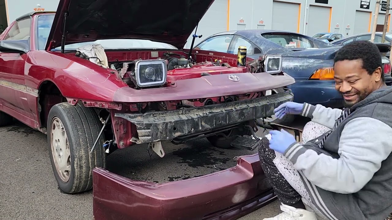 Installing The New Front Bumper on Our Toyota Supra Mk3 Project